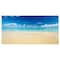 Designart - Sand of Beach in Calm Caribbean Shore - Modern Seascape Canvas Artwork